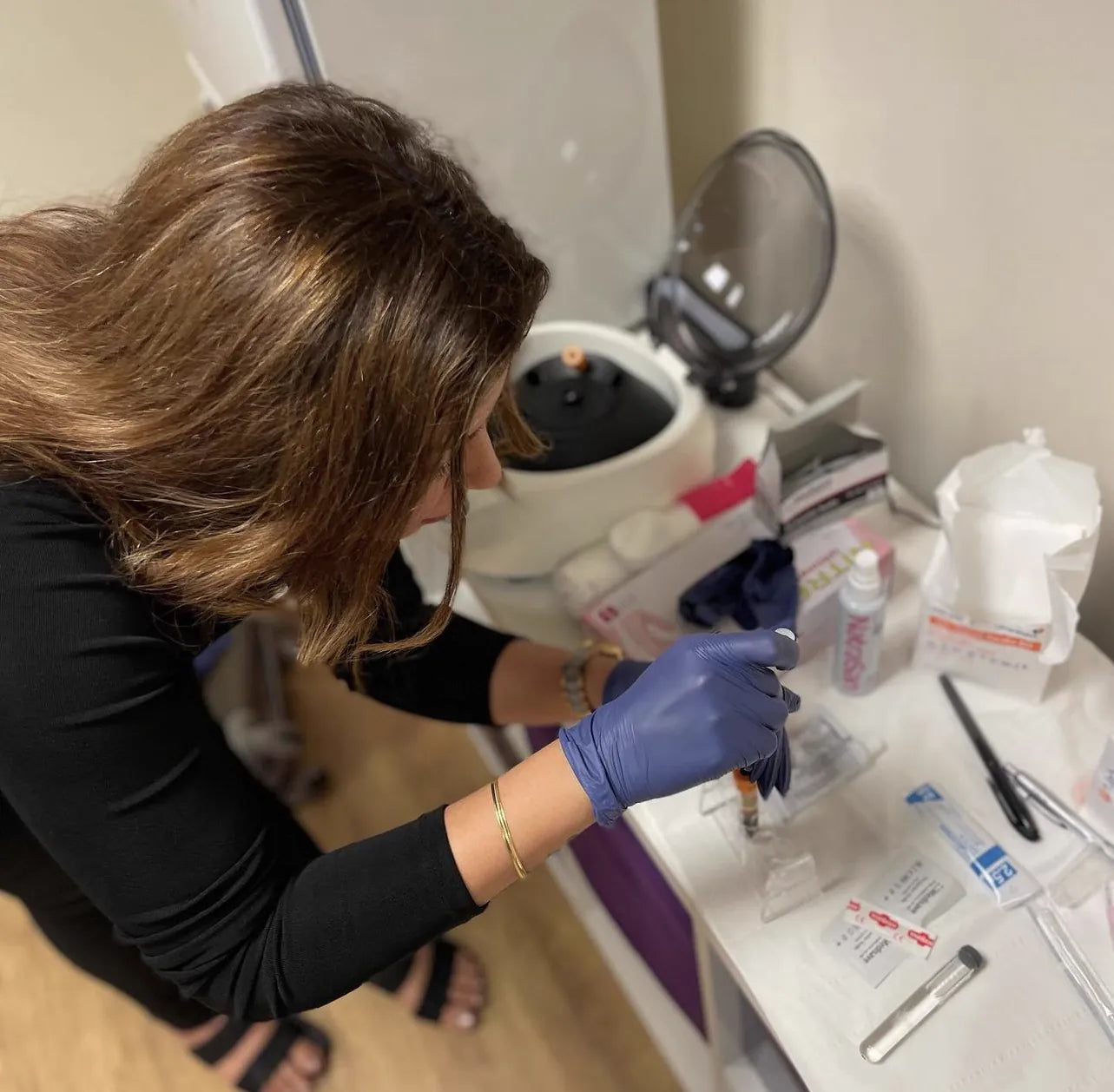 PRP training session in a clinic