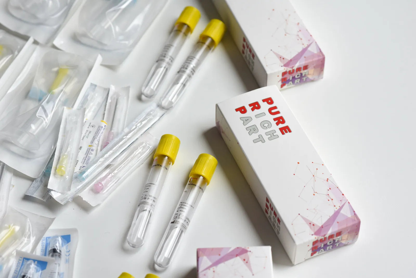PRP Pure kit with tubes and packaging